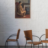 Nude painting ‘Nu’ by Louis Peyré, France, 1989