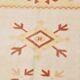 Tapis Kilim Vintage Oriental en Laine Fait Main,Beige,Pêche,Jaune 236x158Cm