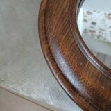 Small antique wooden mirror