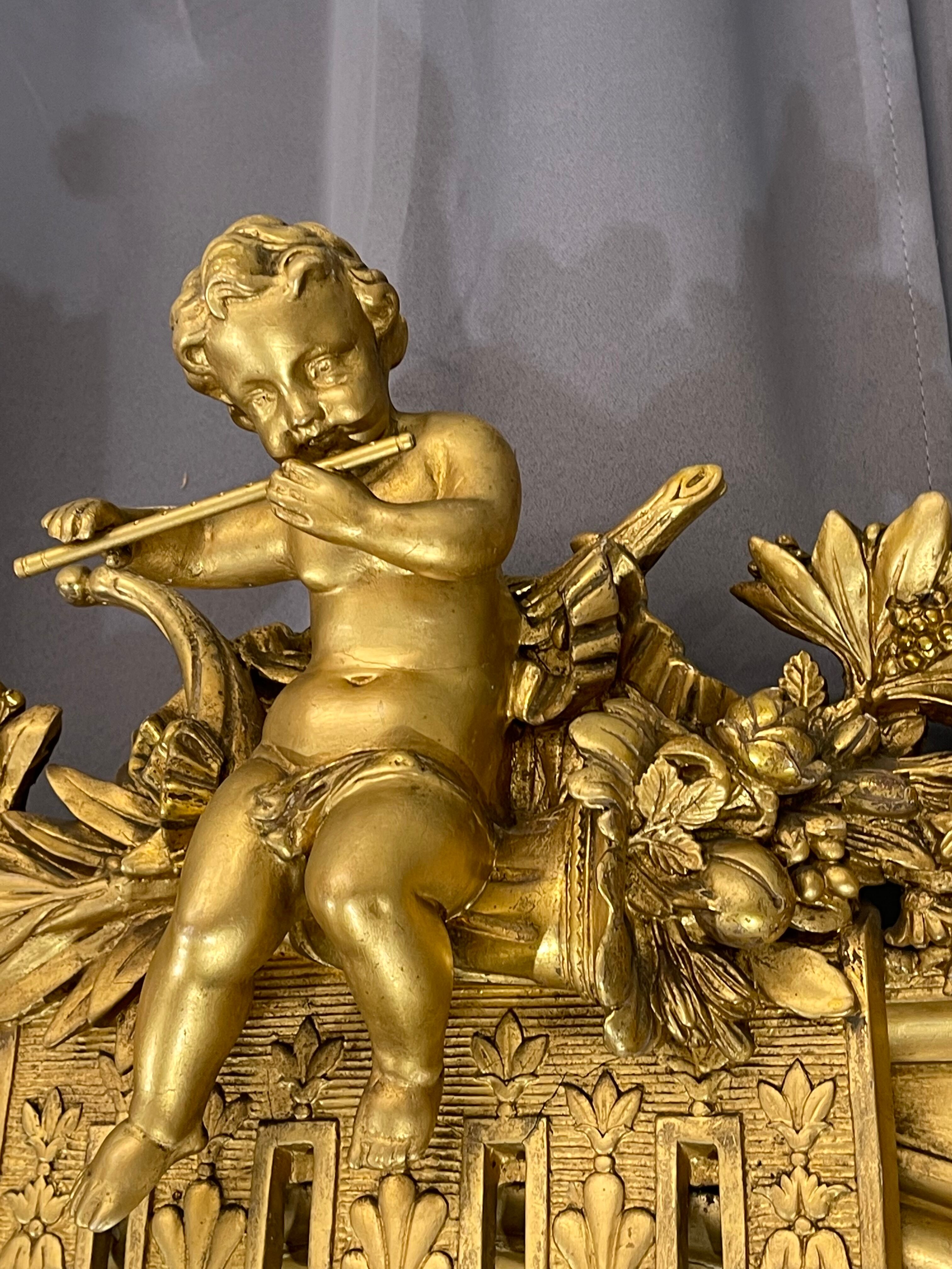 Mirror 204 x 98 cm nineteenth century Napoleon III