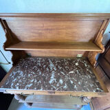 Vintage shelf with marble
