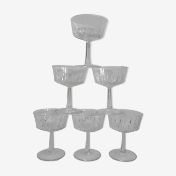 Set 6 coupes champagne