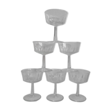 Set 6 glasses champagne