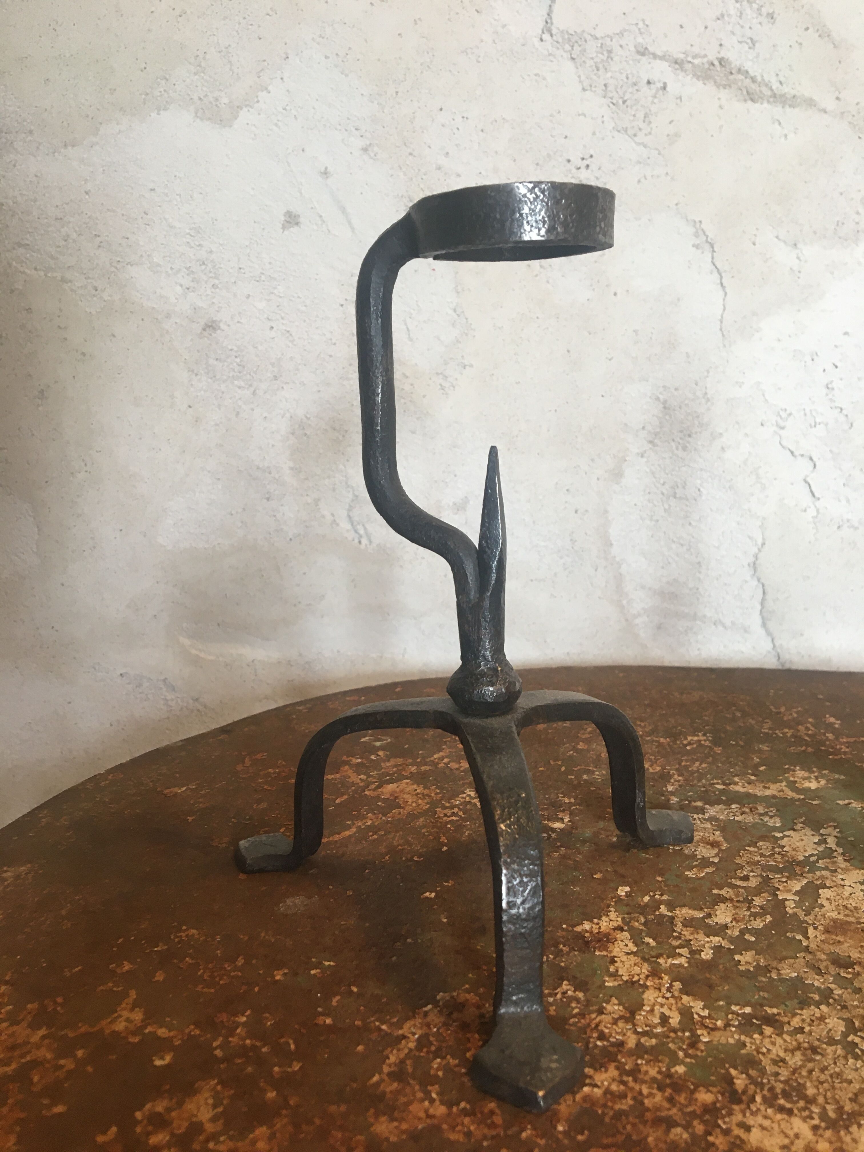 Iron candlestick