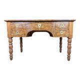Very beautiful Louis Philippe period desk in burr walnut circa 1830