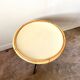 Coffee table in rattan and black metal 1960