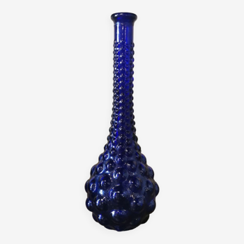 Midnight blue vintage bubble carafe