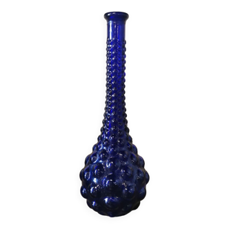 Midnight blue vintage bubble carafe