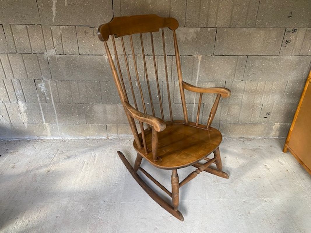 Rocking chair by stol kamnik yugoslavia vintage 1960s