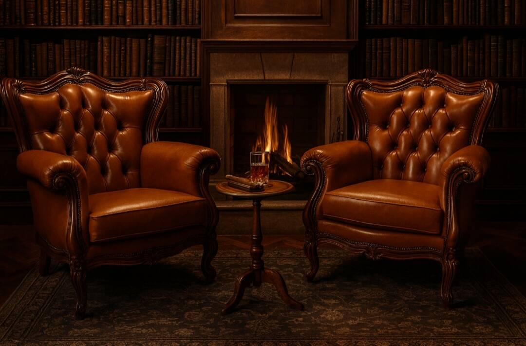 Pair of baroque armchairs