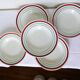 5 vintage porcelain soup plates