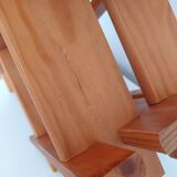 Vintage wooden cruciform shelf