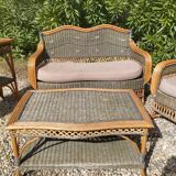 Rattan and Wicker Barn Lounge
