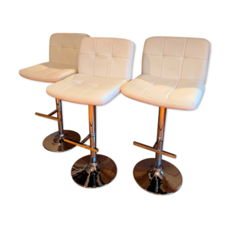 Set of three vintage bar stools