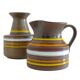 Bitossi Ceramic Vase and Pitcher Set by Aldo Londi, Handmade in Italy