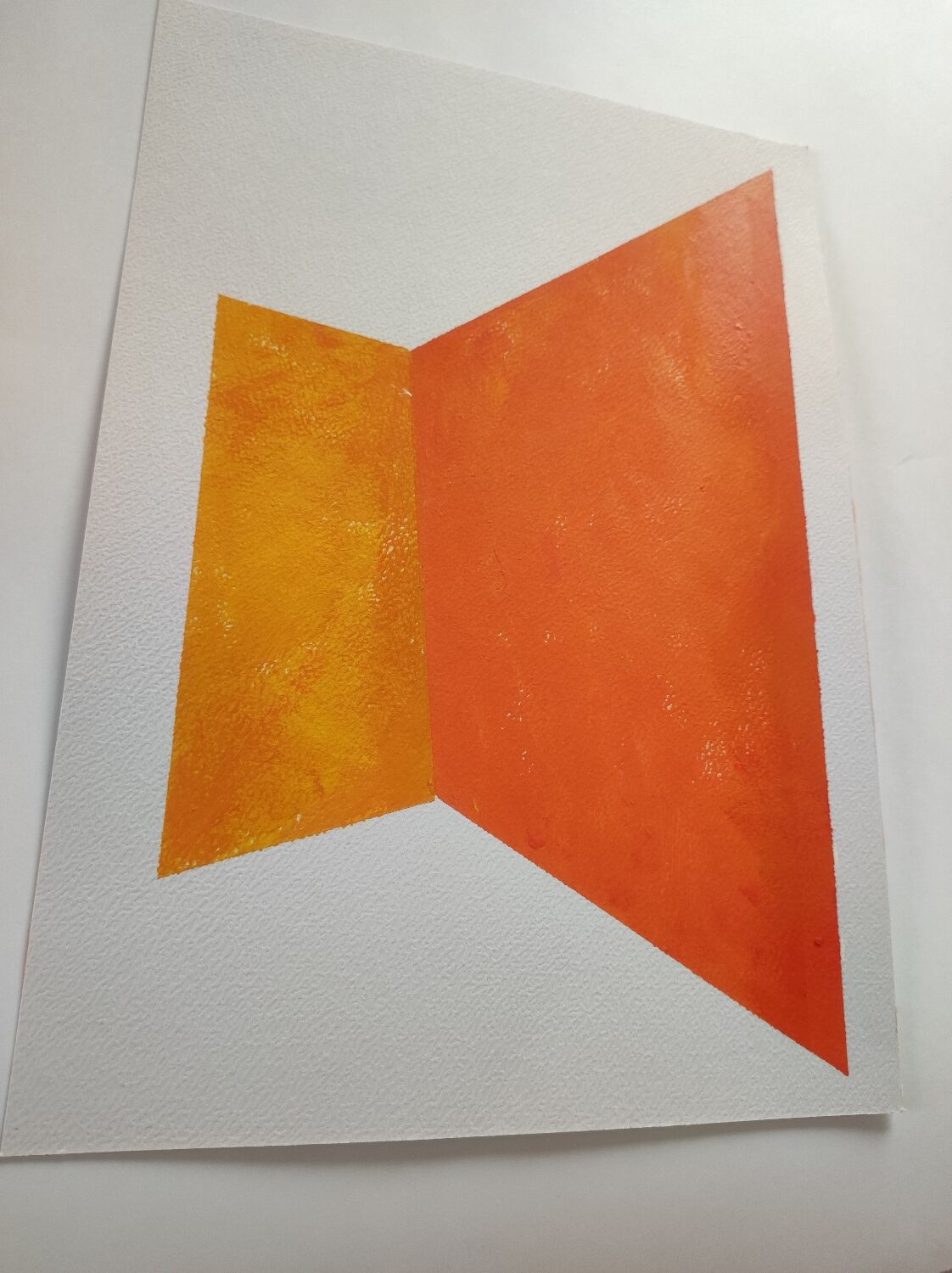 Minimalist geometric painting