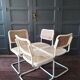 White Cesca B32 Marcel Breuer chairs 1970
