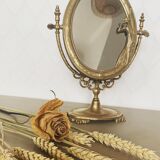 Art nouveau psyche mirror