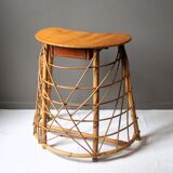 Vintage rattan dressing table