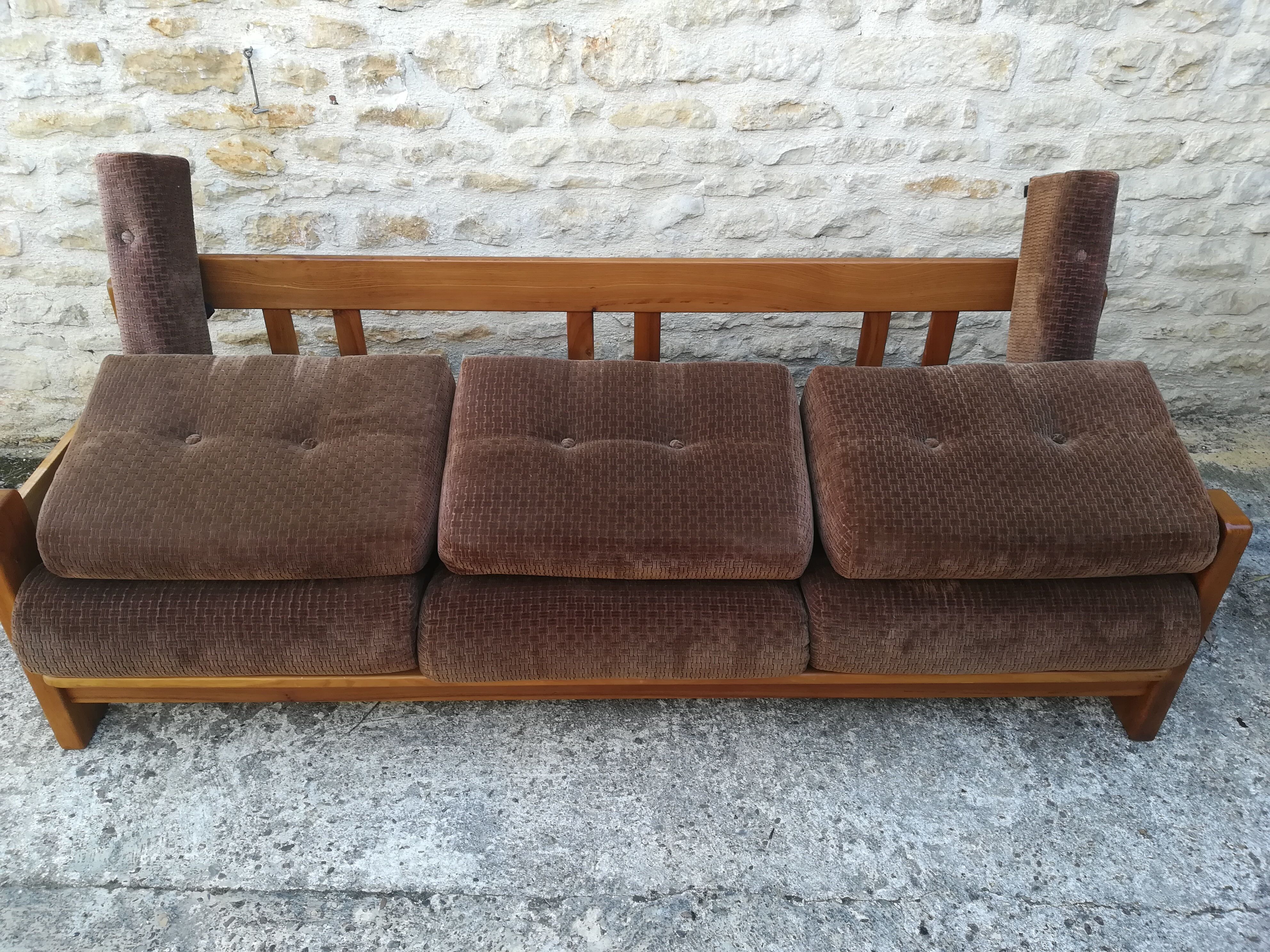 Scandinavian elm sofa