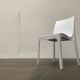 Stackable plastic auxiliary chair Italian Rome
