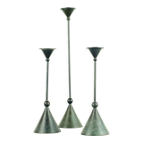 Set of three candle holders