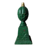 Carved wooden lamp base to be electrified, bohemian country decoration