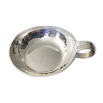 Tastevin silver metal ashtray