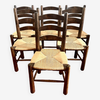 Set of 6 Georges Robert chairs