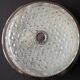Pair of French Vintage Semi-Flush Cut Glass and Silver Metal Wall Lights