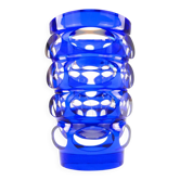Mid-century modern vase, cobalt glass, Germany, 1950s