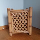 Cache pot large square bamboo