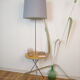 Lampadaire tripode vintage