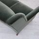 1960s, Danish 3-seater sofa, original turquoise-green furniture velour.