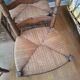 4 rustic straw chairs