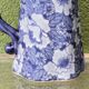 Fine English earthenware jug, cobalt blue decoration, Victoria Ware Ironstone.