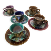 Tasses et sous-tasses céramiques Gaston Gaubier