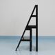 Black Metamorphic Library Steps Folding Ladder Chair, Germany, 1970s