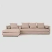 Corner sofa KOPENHAGA beige, Scandinavian design