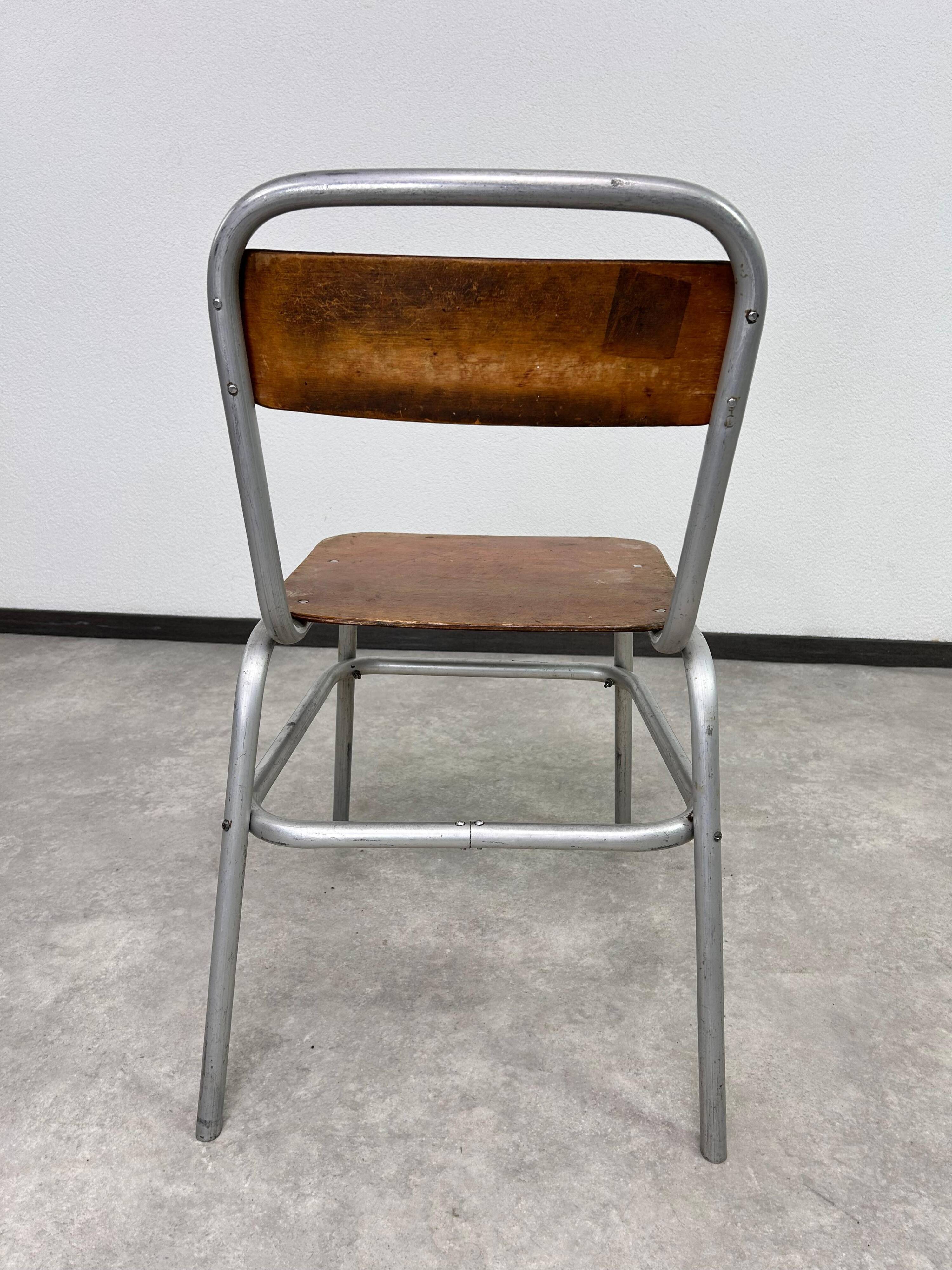 Vintage aluminium dining set