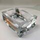 1960s rectangular ashtray or catch-all in Murano glass by Pagnin & Bon with handcrafted 24k gold finishing. Made in Italy.
