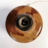 Grand Pied de Lampe Bois tourné Vintage