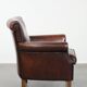 Fauteuil en cuir de mouton de luxe au look intemporel