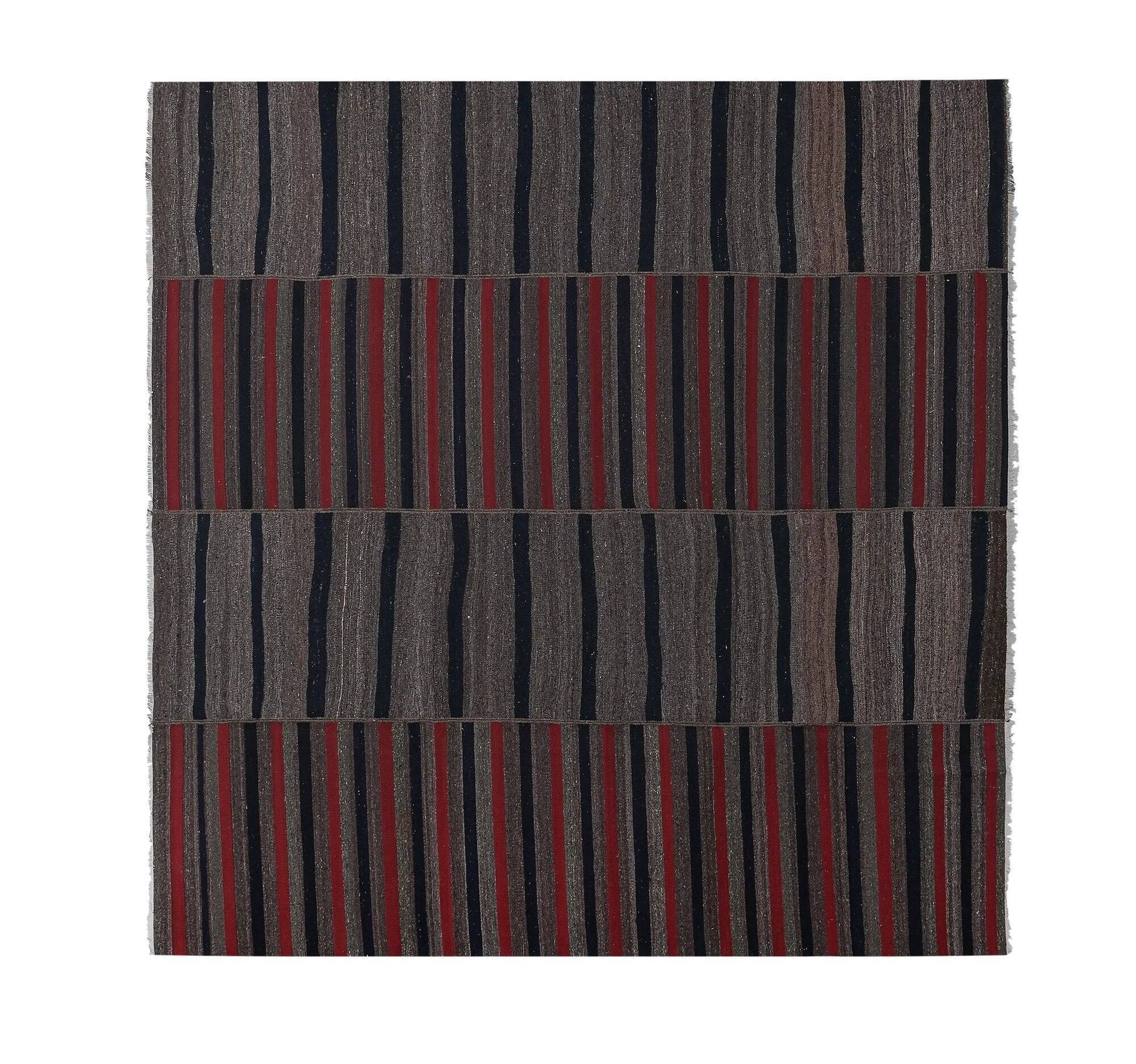 Vintage Turkish kilim handwoven 270x275 cm