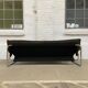 3-seater leather and chrome Sofa by Rodney Kinsman for OMK 1970