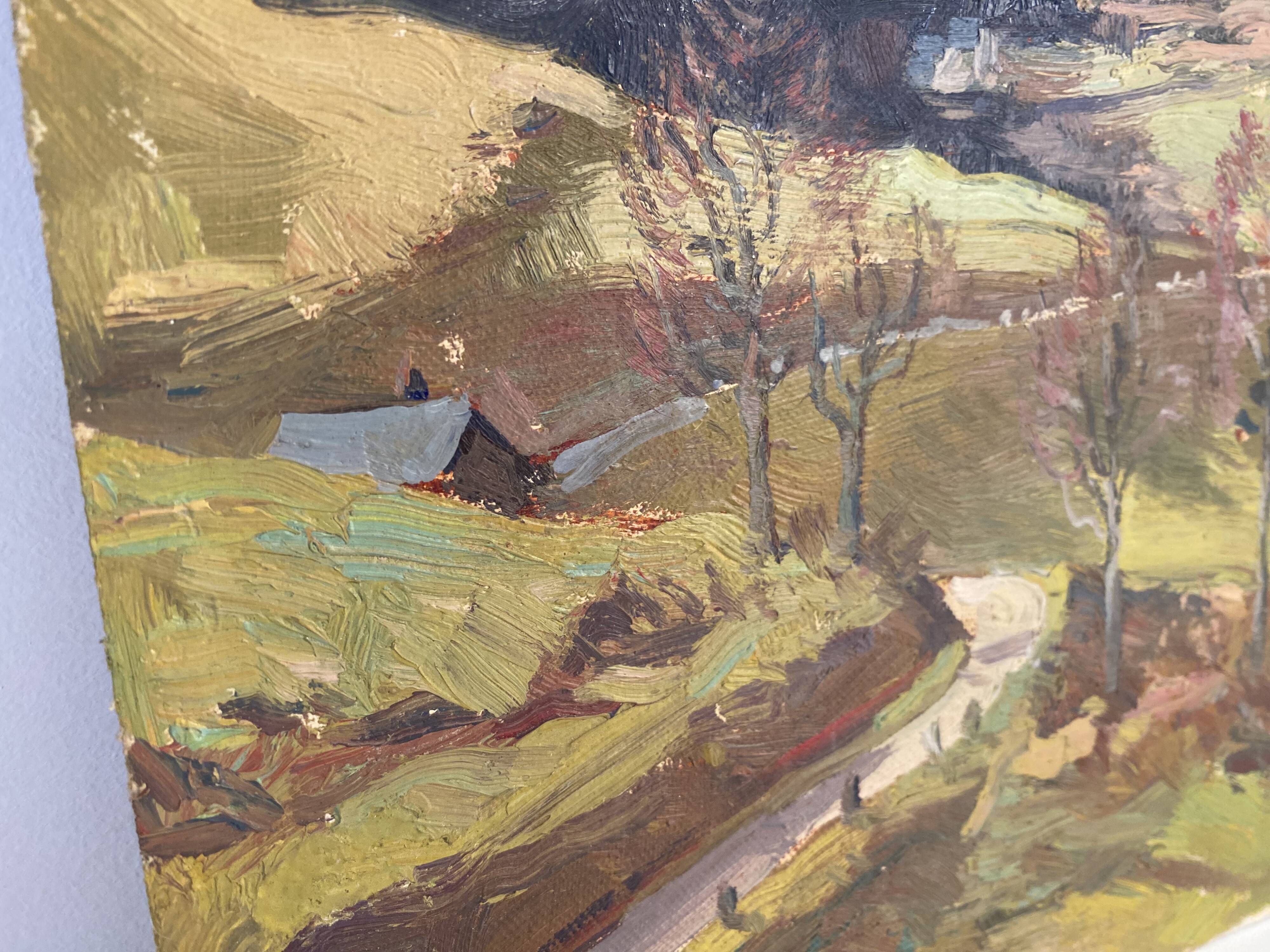 Landscape painting, oil painting 1947