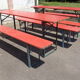 Set de 2 ensembles de tables de brasserie/bancs