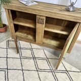 Country sideboard fabric doors