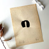 3 original ink drawing on vintage paper, A4