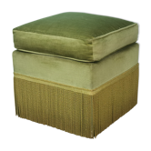Velvet pouf